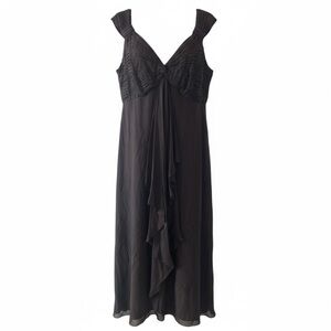 Tadashi Shoji Plus Size Brown Evening Dress